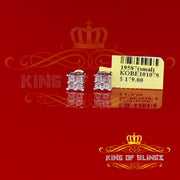 King of Blings-0.03ct Diamond Stud Earrings For Women Yellow 925 Sterling Silver Stud For Men KING OF BLINGS