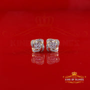 King of Blings-0.25ct Diamond 925 Sterling Silver Yellow for Men's & Women Stud SWRILL Earrings King of Blings