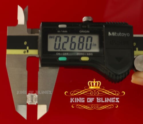 King of Bling's Mens 1.26ct Square Yellow 925 Sterling Silver ScrewBack Hip Hop CZ Stud Earring KING OF BLINGS