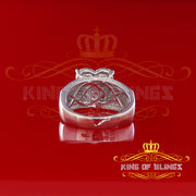King Of Bling's Real Diamond 0.20 CT White 925 Sterling Silver Womens Promise Heart Ring Size 7 KING OF BLINGS
