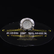 925 Sterling White Silver 1.10ct Cubic Zirconia Round Fashion Men's Ring Size 9 KING OF BLINGS