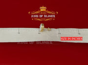 King of Bling's 925 Yellow Silver 0.96ct Cubic Zirconia Women's & Men's Hip Hop Flower Earrings KING OF BLINGS