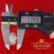 King Of Bling's Real Diamond 0.20 CT White 925 Sterling Silver Womens Promise Heart Ring Size 7 KING OF BLINGS