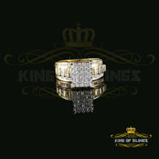 King Of Bling's 925 Sterling Yellow Silver Cinderella 1.10ct Cubic Zirconia Women's Ring Size 6 KING OF BLINGS