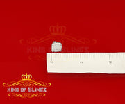 King of Blings- 925 Silver White 0.72ct Cubic Zirconia Hip Hop Square Men's & Women's Earrings KING OF BLINGS