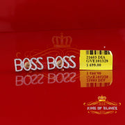 King of Blings-925 Silver in BOSS Women's Stud Earrings with 0.33 Ct Yellow Natural Diamonds KING OF BLINGS