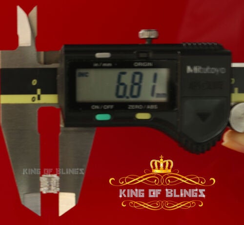 King of Bling's Mens 1.26ct Square Yellow 925 Sterling Silver ScrewBack Hip Hop CZ Stud Earring KING OF BLINGS