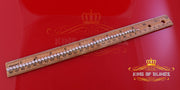 925 White Silver 8MM 0.8CT Cubic Zircon Tennis Men's/Womens Bracelet 9 Inch long KING OF BLINGS