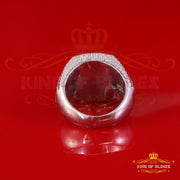 King of Bling's Men's/Womens 925 Silver 5.50ct VVS 'D' Moissanite White Square Round Rings SZ10 King of Blings