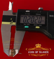 King of Bling's 925 Yellow Silver 1.77ct Cubic Zirconia Women's & Men's Hip Hop Round Earrings KING OF BLINGS