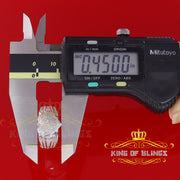 King Of Bling's Real Diamond 0.20 CT White 925 Sterling Silver Womens Promise Heart Ring Size 7 KING OF BLINGS