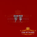 King of Blings- 2.00ct Cubic Zirconia 925 White Silver Women's & Men's Hip Hop Square Earrings KING OF BLINGS