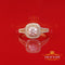 King Of Blings  10K Yellow Gold 2.00CT 'VVS' 'FL' D clr Cushion Cut Moissonite Womens Ring S/7 KING OF BLINGS
