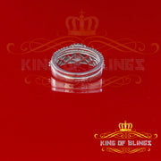 King Of Bling's3.20ct Cubic Zirconia 925 Sterling Silver White Womens Round Womens Ring Size 7 KING OF BLINGS