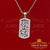 King of Bling's White 925 Sterling Silver DESIGNER Frame Pendant With 2.64ct Cubic Zirconia KING OF BLINGS
