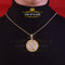 2.23ct Cubic Zirconia Sterling Yellow Silver PISCES Pendant For Men's & Women's KING OF BLINGS