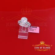 King Of Bling's5.01ct White Cubic Zirconia 925 Sterling Silver Bridal Fashion Womens Ring SZ 7 KING OF BLINGS