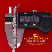 King Of Bling's 0.20CT Genuine Diamonds 925 Silver White Men's /Womens Exotic Bracelet Size 7'' KING OF BLINGS