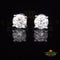 King of Bling's 0.50ct VVS 'D' Moissanite Men's/Womens 925 Silver White Round Stud Earrings KING OF BLINGS