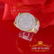 King Of Bling's 925 silver Jewelry yellow 2.50CT Cubic Zirconia Wide Round Ring Size 11 KING OF BLINGS