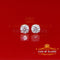 King  of Bling's Stud 925 silver Yellow 4.50ct VVS 'D' Moissanite Men & Women Stud Stud Earrings KING OF BLINGS