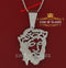 White Beautiful 925 Sterling Mens Jesus Face Pendant with 10.24ct Cubic Zirconia KING OF BLINGS