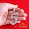 White Sterling Silver Baguette Numerical Number 5 Pendant 4.78ct Cubic Zirconia KING OF BLINGS