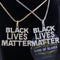 Sterling Silver BLACK LIVES MATTER Sign Pendant White 6.37ct Cubic Zirconia KING OF BLINGS