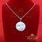 King Of Bling's 2.00ct Moissanite White 925 Silver Gamble Lucky 777 W/Dice Horse Shoes Pendant KING OF BLINGS