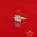 King Of Blings  10K Yellow Gold 3.00CT 'VVS' 'FL' D clr Moissonite Womens Princes Cut Ring S/7 KING OF BLINGS