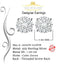 King of Blings- Aretes Para Hombre 925 White Silver Women's 0.66ct Cubic Zirconia Round Earrings KING OF BLINGS