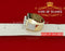 King Of Bling's Yellow Silver 7.10ct Cubic Zirconia Square Men's Adjustable Ring From SZ 9 to 11 KING OF BLINGS