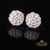 0.15ct Diamond 925 Sterling Yellow Silver for Men's/Womens Stud Nugget Earrings KING OF BLINGS