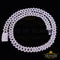 925 Silver 35ct Moissanite White Men's Cuban Necklace SZ20 inch & 14mm Width KING OF BLINGS