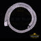 925 Silver 15ct Moissanite White Men's Cuban Necklace SZ 22inch & 10mm Width KING OF BLINGS