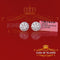 King of Blings- Aretes Para Hombre 925 White Silver 2.45ct Cubic Zirconia Round Women's Earring KING OF BLINGS