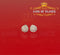 King of Blings- White Sterling Silver 0.78ct Cubic Zirconia Ladies 925 Hip Hop Round Earrings KING OF BLINGS