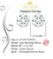 King of Blings- Cubic Zirconia 925 White 2.66ct Sterling Silver Women's Hip Hop Floral Earrings KING OF BLINGS