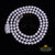925 Silver White 20ct Moissanite Tennis Men's Necklace size 22inch & Width 6mm KING OF BLINGS