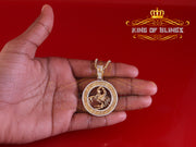 1.77ct Cubic Zirconia Sterling Yellow Silver SCORPION Pendant For Men & Women KING OF BLINGS
