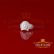 KING OF BLINGSWhite 925 Sterling Silver St Jude Thaddeus Women's /women Religious Ring SZ 7 KING OF BLINGS