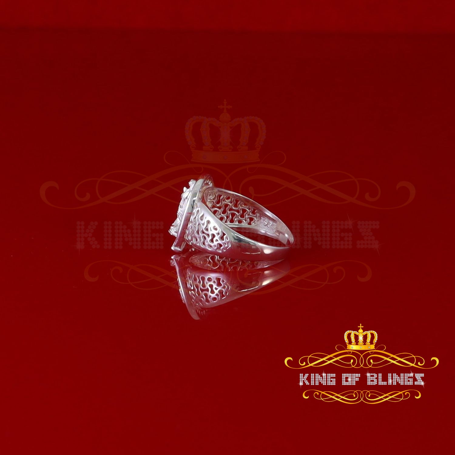 KING OF BLINGSWhite 925 Sterling Silver St Jude Thaddeus Women's /women Religious Ring SZ 7 KING OF BLINGS