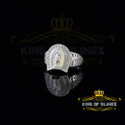 KING OF BLINGSWhite 925 Sterling Silver St Jude Thaddeus Women's /women Religious Ring SZ 7 KING OF BLINGS