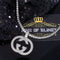 White 925 Sterling Silver Charming Necklace Pendant 5.72ct Cubic Zirconia KING OF BLINGS