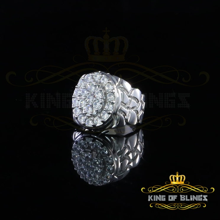 King Of Bling's3.59ct White Engagement Ring Womens 925 Sterling Silver Cubic Zirconia Size 8