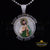 King Of Bling's SAINT JUDE THADDEUS Sterling Silver White Pendant with 2.0ct Genuine Moissanite KING OF BLINGS