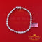 925 Silver Men's & Womens Bracelet Cubic Zirconia Width 8mm Lenght Size 9 inch KING OF BLINGS
