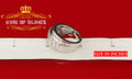 White 5.80ct Cubic Zirconia Silver Bugget Men's Adjustable Ring From SZ 8 to 10 KING OF BLINGS