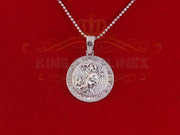 Sterling White Silver CANCER Pendant For Men's & Women's 2.23ct Cubic Zirconia KING OF BLINGS