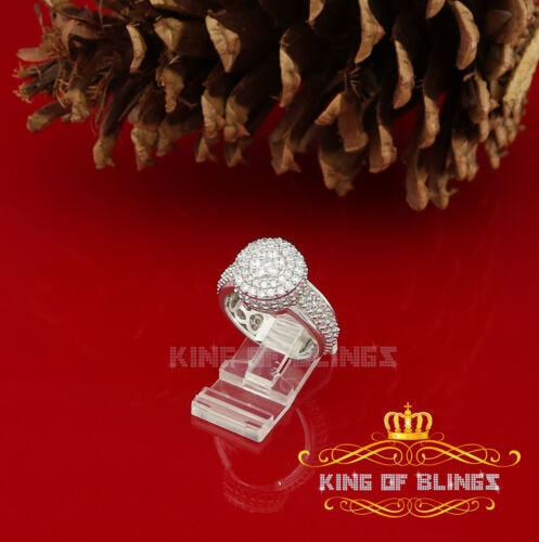 King Of Bling'sWhite Cubic Zirconia 5.20ct Hip Hop Rapper Fashion Luxury Ring Men's Size 10